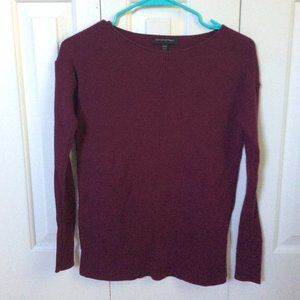 Banana Republic Maroon Ribbed Sweater